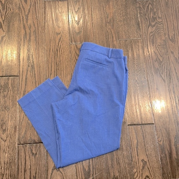TALBOTS trousers Hampshire ankle blue pants size 14 - Picture 8 of 9